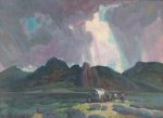 Frank Wilcox Cleveland School Art Painting recto-verso