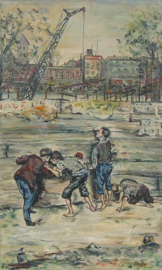 Isadore Firestone Cleveland School Art Painting