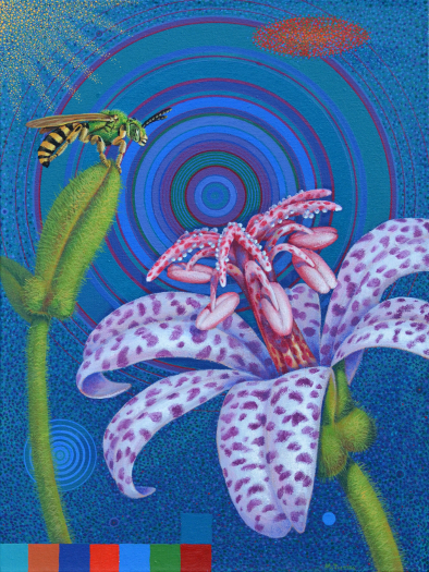 Scott McIntire Toad Lily and Metallic Green Bee
