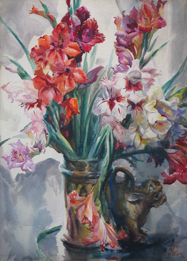 Henry G. Keller Floral with Fu