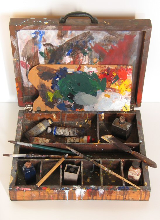 Gregory Lowell-Smith Contemporary Art Trompe L'oeil Sculpture Paintbox